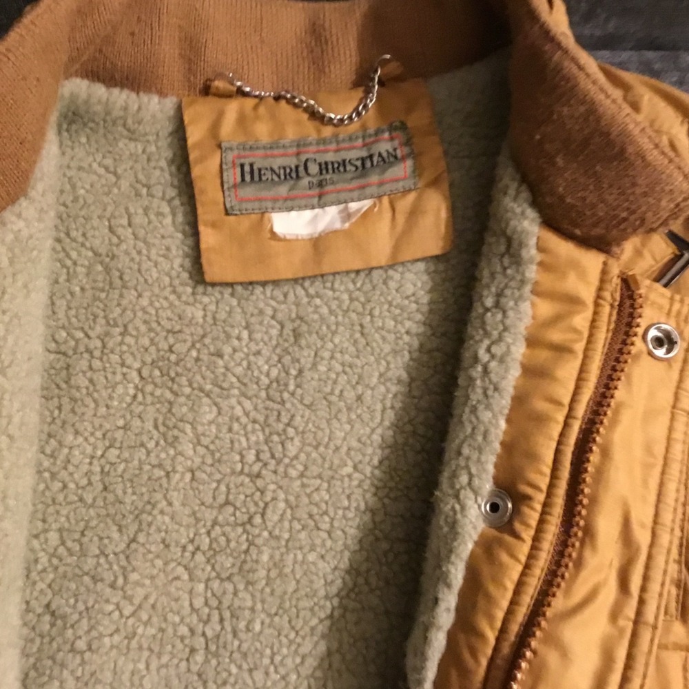 Henri Christian Paris vintage 6 pockets mens cargo bomber jacket - Picture 11 of 12